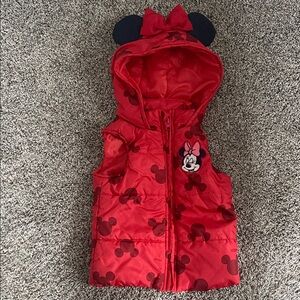 Disney Red Minnie Mouse Vest with Ears